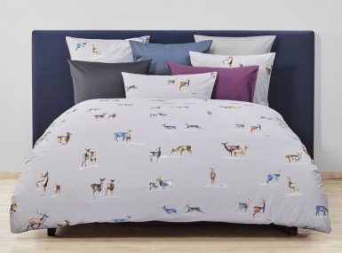 Vorschaubild christian fischbacher bettwaesche its-snowing-my-deer-satin b27 865