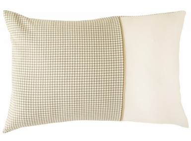 Vorschaubild christian fischbacher pied de poule dekokissen ocker creme