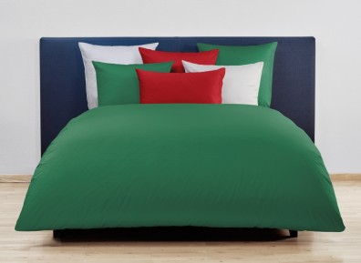 Christian Fischbacher Bettwäsche Uni Satin Waldgrün