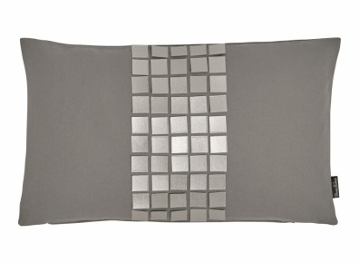 Christian Fischbacher Lodge Dekokissen Bezug grau