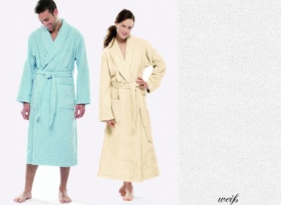 Christian Fischbacher Frottier Bademantel Puro weiß