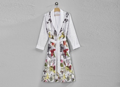 Christian Fischbacher Damen Bademantel Interlace