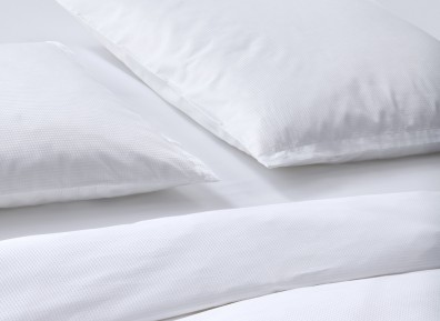 Christian Fischbacher Bettwäsche Cube Satin weiß