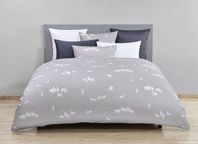 Christian Fischbacher Bettwäsche Enviern Satin hellgrau