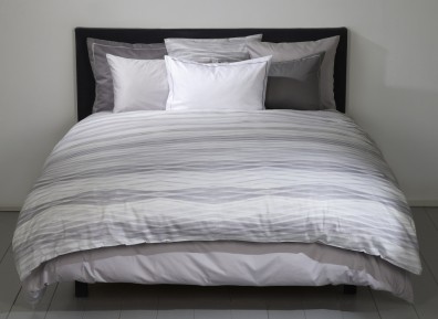 Christian Fischbacher Bettwäsche Plic Grau Satin