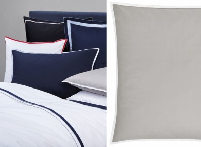 Christian Fischbacher Bettwäsche Proportion Satin hellgrau weiß