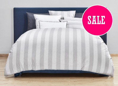 Christian Fischbacher Bettwäsche Rigato Renforcé grau