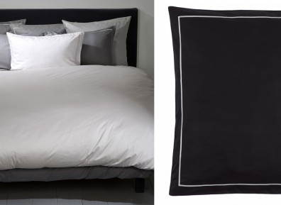 Christian Fischbacher Bettwäsche Satin Premium Schwarz weiß