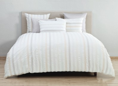 Christian Fischbacher Bettwäsche Wave creme Seersucker