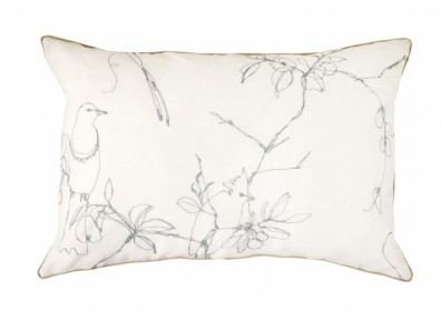 Christian Fischbacher Mélopée Dekokissen Bezug weiß